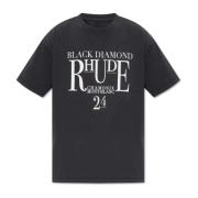 Katoenen t-shirt Rhude , Black , Heren