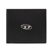 Bifold portemonnee met logo Diesel , Black , Heren