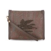 Bruine Pochette met Paisley Patroon Etro , Brown , Dames