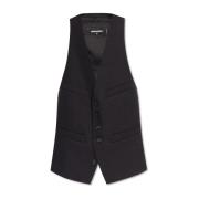 Wollen vest Dsquared2 , Black , Dames