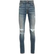 Fractured Skinny Denim Jeans Amiri , Blue , Heren