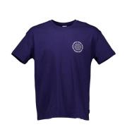 Basic Blauwe T-shirts Aspesi , Blue , Heren