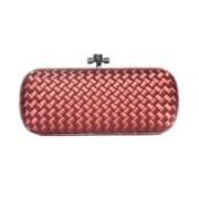 Pre-owned Satin clutches Bottega Veneta Vintage , Pink , Dames