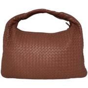 Pre-owned Leather shoulder-bags Bottega Veneta Vintage , Brown , Dames