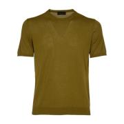 Militaire Stijl T-shirts en Polos Roberto Collina , Green , Heren