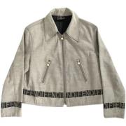 Pre-owned Cotton outerwear Fendi Vintage , Gray , Dames