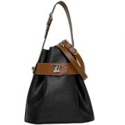 Pre-owned Leather shoulder-bags Louis Vuitton Vintage , Black , Dames