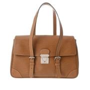 Pre-owned Leather handbags Louis Vuitton Vintage , Beige , Dames