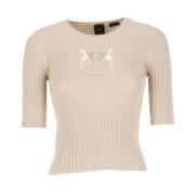 Round-neck Knitwear Pinko , Beige , Dames