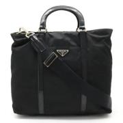 Pre-owned Leather prada-bags Prada Vintage , Black , Dames