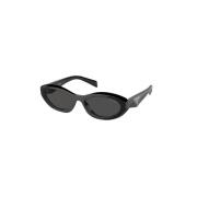 Stijlvolle zonnebril in donkergrijs Prada , Black , Dames