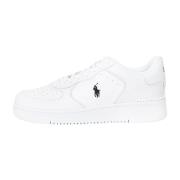 Witte Casual Sneakers Masters Court Ralph Lauren , White , Heren