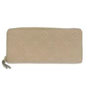 Pre-owned Canvas wallets Louis Vuitton Vintage , Beige , Dames