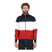 Kleur Blok Rits Sweater Tommy Hilfiger , Multicolor , Heren