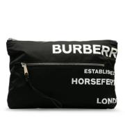 Pre-owned Fabric clutches Burberry Vintage , Black , Dames