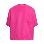 Casual Katoenen T-shirt Valentino , Pink , Heren