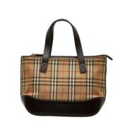 Pre-owned Fabric handbags Burberry Vintage , Brown , Dames