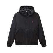 Waterdichte Zwarte Hoodie Jas Herfst Winter Dickies , Black , Heren