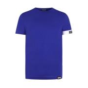 Hoogwaardige T-shirt collectie voor heren Dsquared2 , Blue , Heren