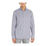 Gingham Oxford Overhemd voor Heren Tommy Hilfiger , Blue , Heren