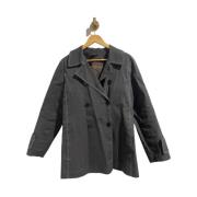 Pre-owned Cotton outerwear Louis Vuitton Vintage , Gray , Dames