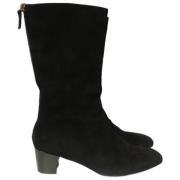 Pre-owned Suede boots Balenciaga Vintage , Black , Dames