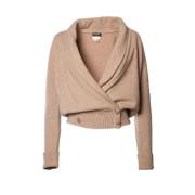 Pre-owned Cashmere tops Chanel Vintage , Brown , Dames