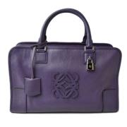 Pre-owned Fabric handbags Loewe Pre-owned , Purple , Dames