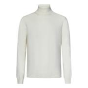 Witte Cashmere Coltrui Malo , White , Heren