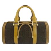 Pre-owned Fabric handbags Burberry Vintage , Brown , Dames