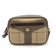 Pre-owned Fabric shoulder-bags Burberry Vintage , Beige , Dames