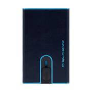 Blauwe Creditcardhouder RFID-bescherming Piquadro , Blue , Heren