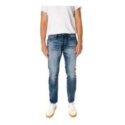 Klassieke Straight Fit Jeans met lage taille Denham , Blue , Heren