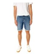 Klassieke Denim Shorts Denham , Blue , Heren