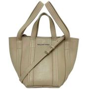 Pre-owned Fabric balenciaga-bags Balenciaga Vintage , Beige , Dames