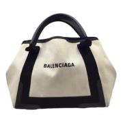 Pre-owned Fabric balenciaga-bags Balenciaga Vintage , Beige , Dames