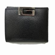 Pre-owned Leather wallets Gucci Vintage , Black , Heren