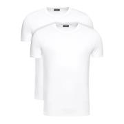 Heren Logo Zij T-Shirt Dsquared2 , White , Heren