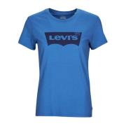 Dames Perfecte Tee Zwart Wit Levi's , Blue , Dames