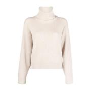 Stijlvolle Dames Gebreide Kleding Collectie Brunello Cucinelli , Beige...