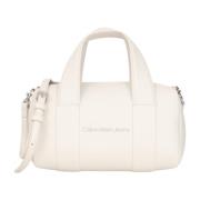 Sculpted Square Barrel Bag Cream Calvin Klein , Beige , Dames