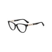 Zwarte Frame Zonnebril Moschino , Black , Dames