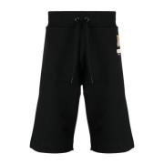 Zwarte Shorts met Stijl/Model Naam Moschino , Black , Heren
