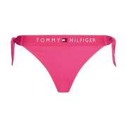 Stoute Side Tie Bikini Zwemkleding Vrouwen Tommy Hilfiger , Pink , Dam...