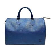 Pre-owned Fabric louis-vuitton-bags Louis Vuitton Vintage , Blue , Dam...