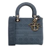 Pre-owned Canvas dior-bags Dior Vintage , Blue , Dames