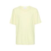 Pastelgele Katoenen T-shirt Lichtgewicht Jersey Lardini , Yellow , Her...