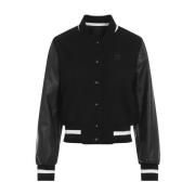 Zwart Witte Blouson Jas Givenchy , Black , Dames