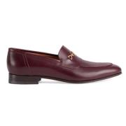 Burgundy Horsebit Loafers Gucci , Red , Heren