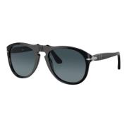 Stijlvolle Gepolariseerde Zonnebril Lichtblauw Persol , Black , Heren